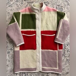 Handmade Upcycled Blanket Jacket with Corduroy